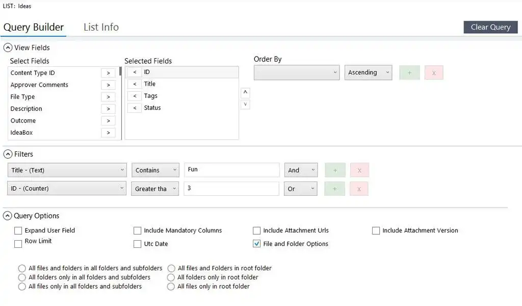 Download web tool or web app Saketa SharePoint CAML Query Builder