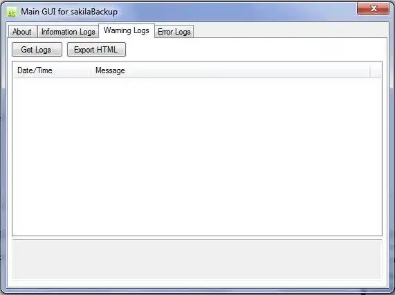 Download web tool or web app sakilaBackup