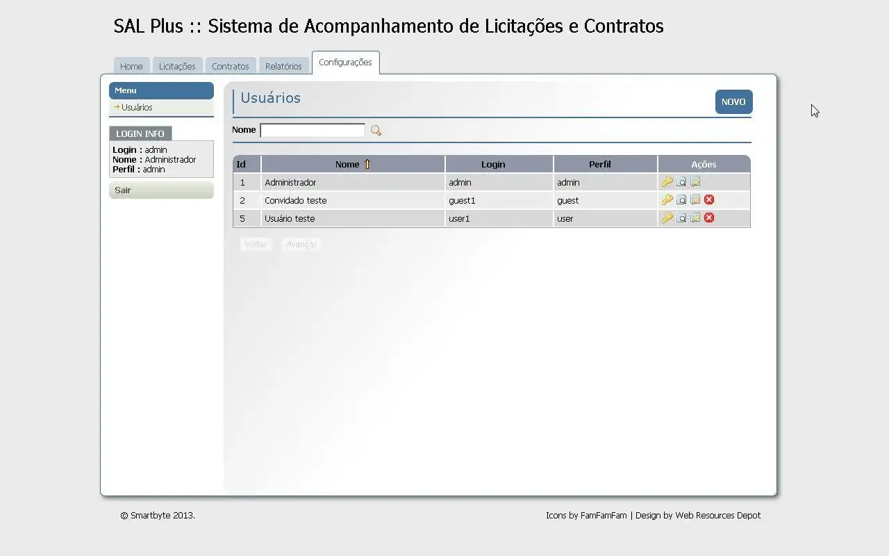 Unduh alat web atau aplikasi web SAL - Sist. Acompanhamento Licitações