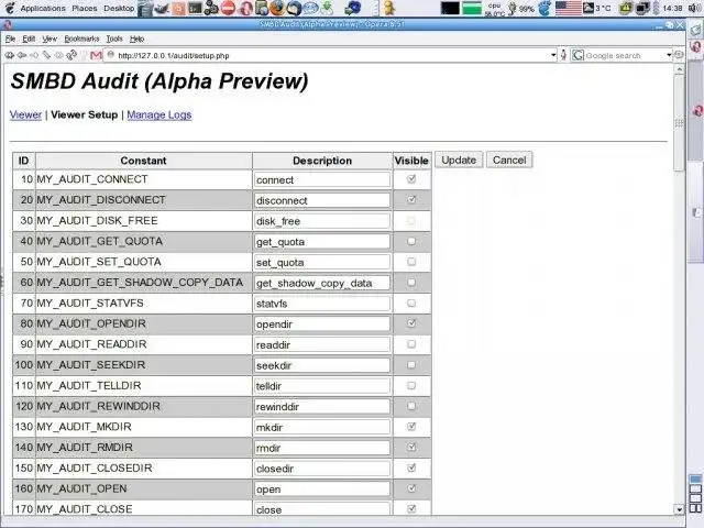 Download web tool or web app Samba Audit