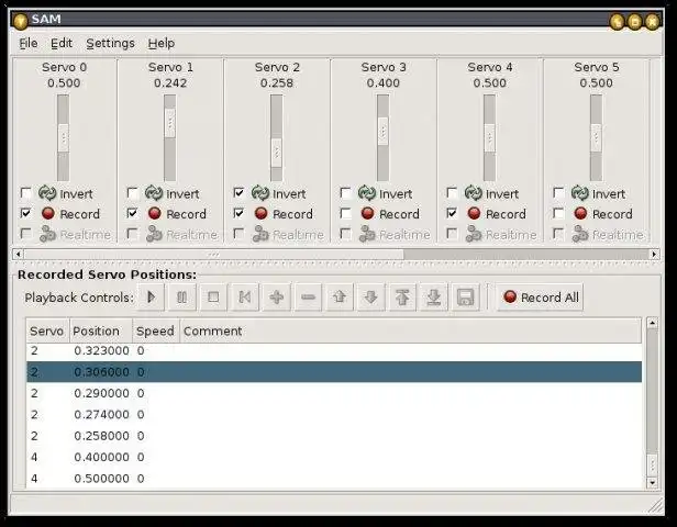 Download webtool of webapp SAM (Servo Actuation Manipulator)