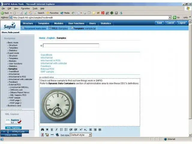 Download webtool of webapp SAPID CMS file-flat edition