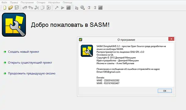 下载网络工具或网络应用程序 SASM