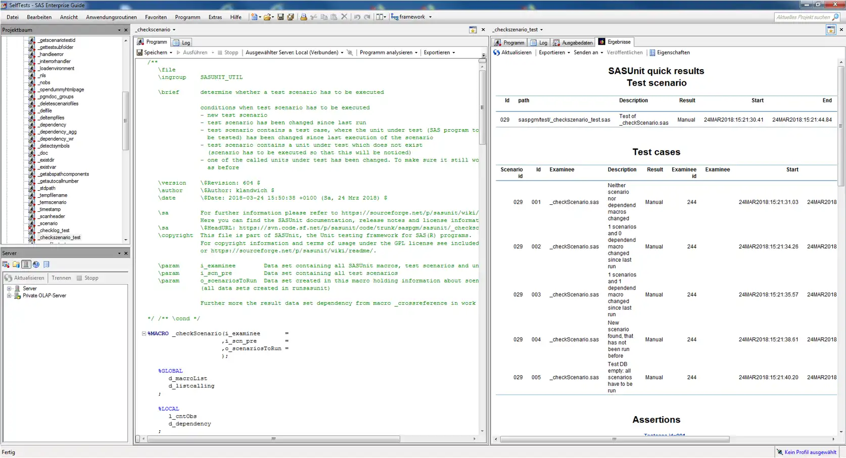 Download web tool or web app SASUnit