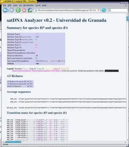 Download web tool or web app satDNA Analyzer