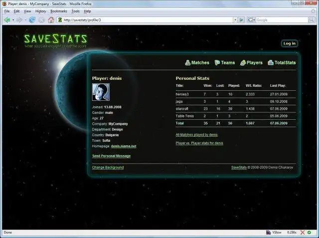 Download web tool or web app SaveStats to run in Linux online