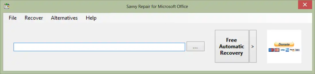 Загрузите веб-инструмент или веб-приложение Savvy Repair для Microsoft Office