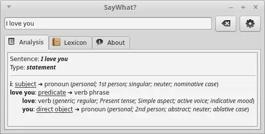 Web-Tool oder Web-App herunterladen SayWhat? unter Linux online ausführen
