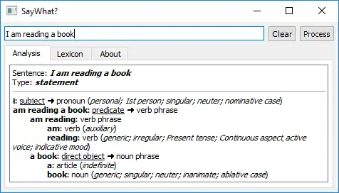 Web-Tool oder Web-App herunterladen SayWhat? unter Linux online ausführen