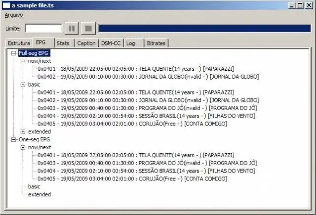 Descargue la herramienta web o la aplicación web SBTVD_parser