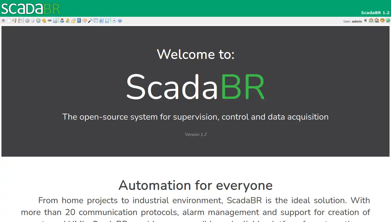 Descărcați instrumentul web sau aplicația web ScadaBR