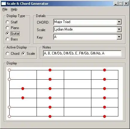 Download web tool or web app Scale and Chord Generator