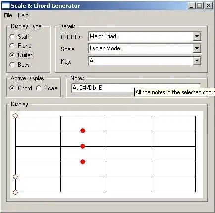 Download web tool or web app Scale and Chord Generator