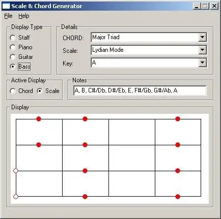 Загрузите веб-инструмент или веб-приложение Scale and Chord Generator