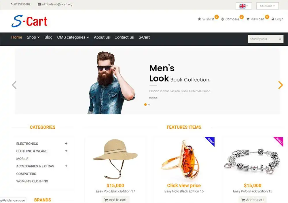 Download web tool or web app S-Cart - Free open source eCommerce