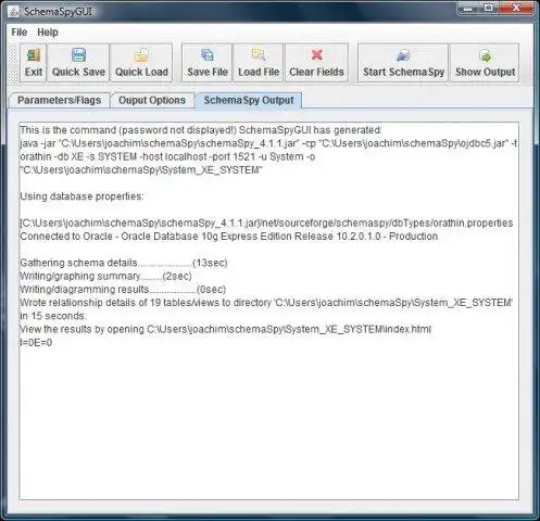 Download web tool or web app SchemaSpyGUI