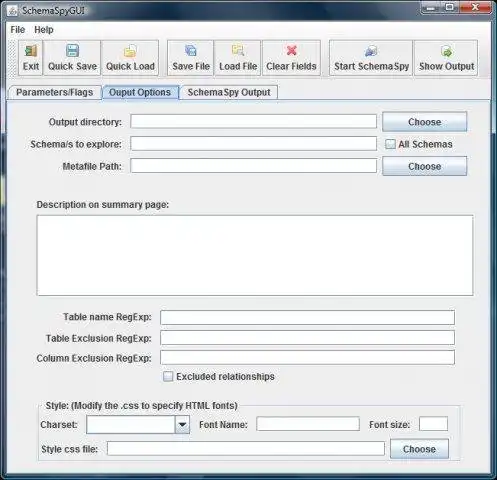 Download web tool or web app SchemaSpyGUI
