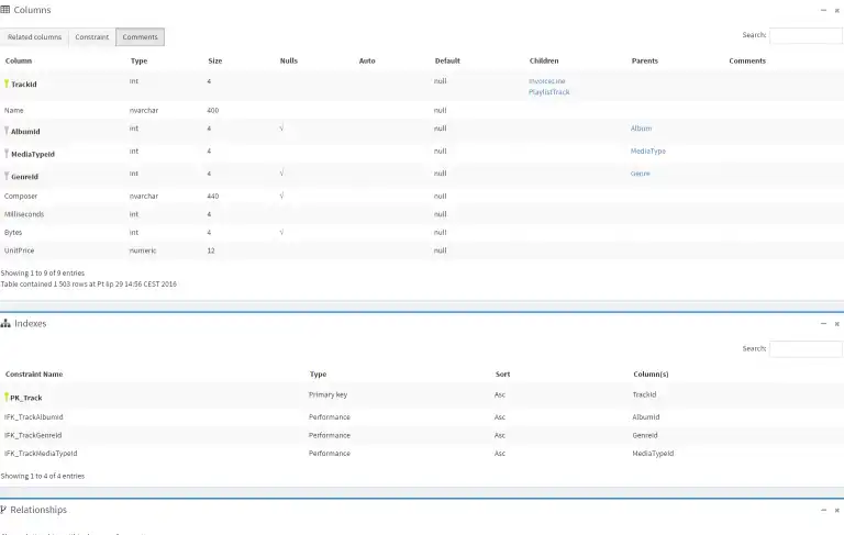 Télécharger l'outil Web ou l'application Web Schema Spy