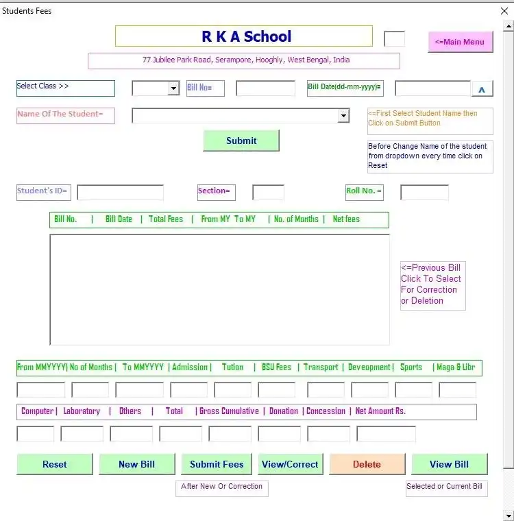 Download web tool or web app SchoolManagement