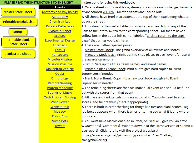 Download web tool or web app Science Olympiad Scoring System