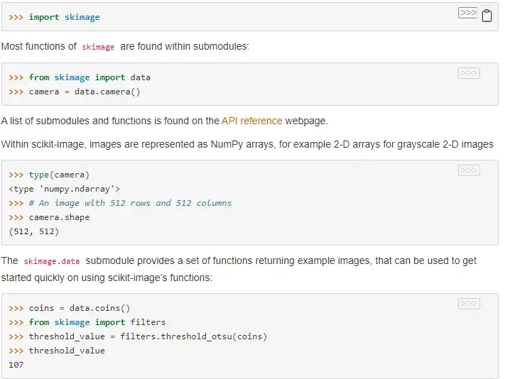 Download web tool or web app scikit-image