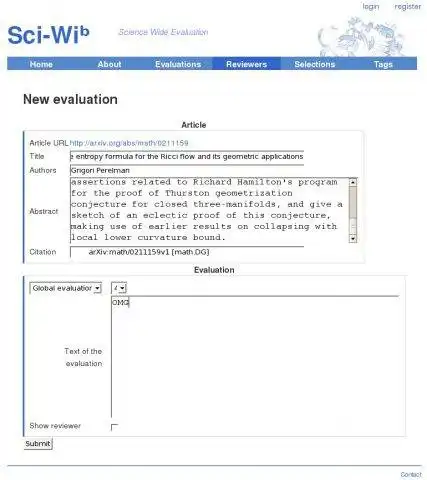 Download web tool or web app Sci-Wi to run in Windows online over Linux online