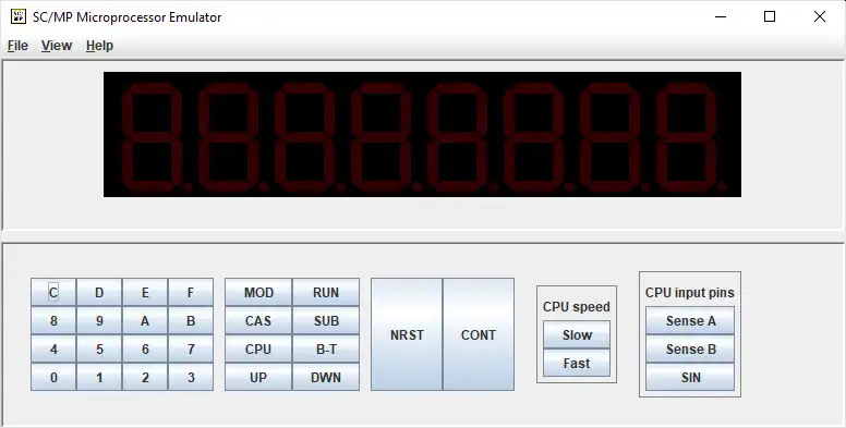 Download web tool or web app SC/MP Processor Emulator