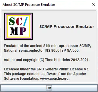 Download web tool or web app SC/MP Processor Emulator