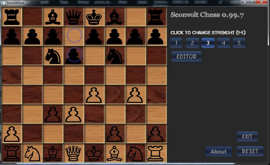 ابزار وب یا برنامه وب Sconvolt chess را برای اجرا در لینوکس به صورت آنلاین دانلود کنید