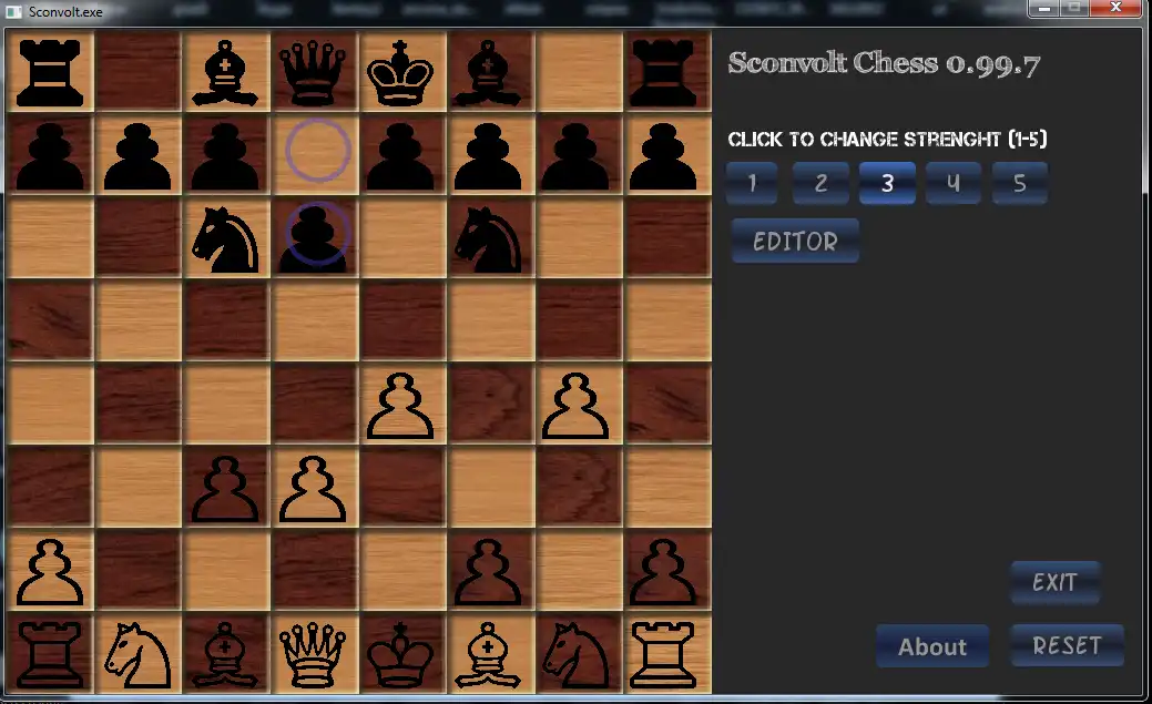 הורד את כלי האינטרנט או אפליקציית האינטרנט Sconvolt chess כדי לרוץ בלינוקס באופן מקוון