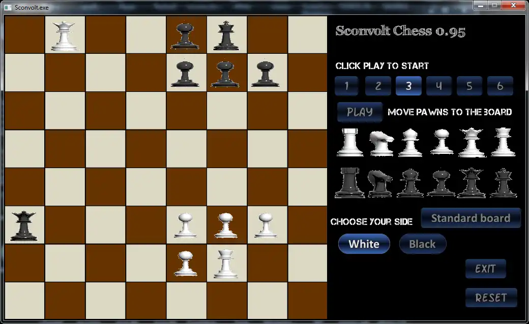 Download web tool or web app Sconvolt chess to run in Windows online over Linux online