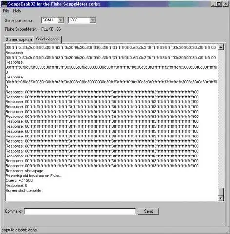 Download web tool or web app ScopeGrab32 for ScopeMeter oscilloscopes