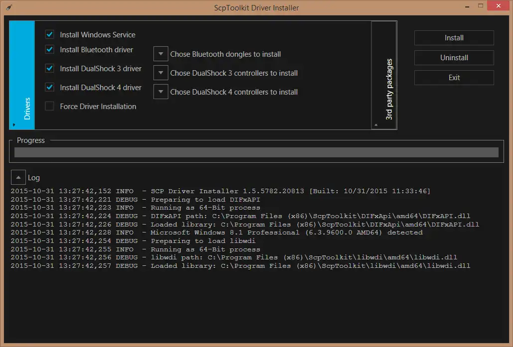 Download web tool or web app ScpToolkit