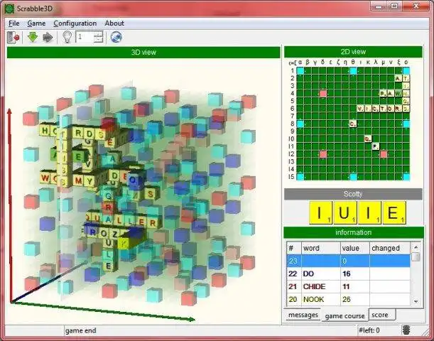ابزار وب یا برنامه وب Scrabble3D را برای اجرا در لینوکس به صورت آنلاین دانلود کنید