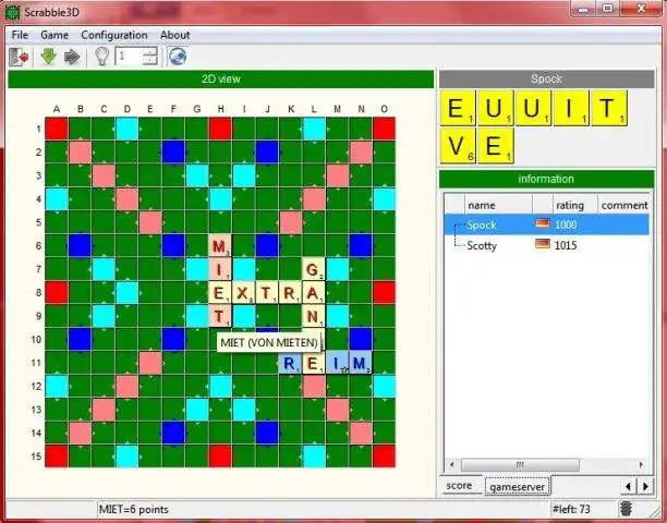 Muat turun alat web atau aplikasi web Scrabble3D untuk dijalankan di Linux dalam talian