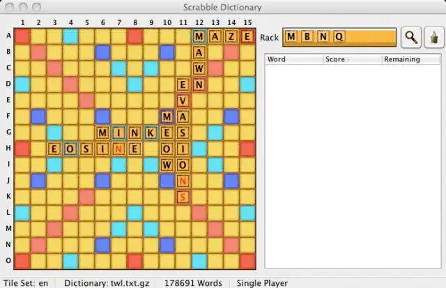 ดาวน์โหลดเครื่องมือเว็บหรือเว็บแอป Scrabble Dictionary เพื่อทำงานใน Windows ออนไลน์ผ่าน Linux ออนไลน์