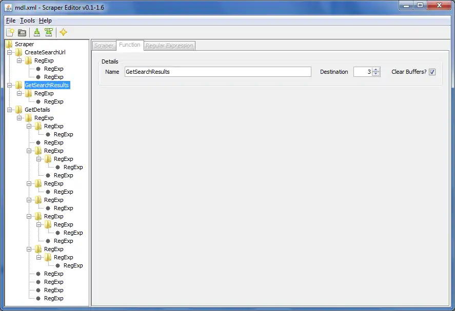Download webtool of web-app ScraperEdit voor XBMC