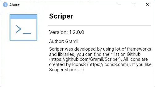 Download web tool or web app Scriper