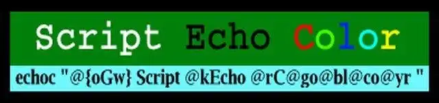 Download web tool or web app Script Echo Color