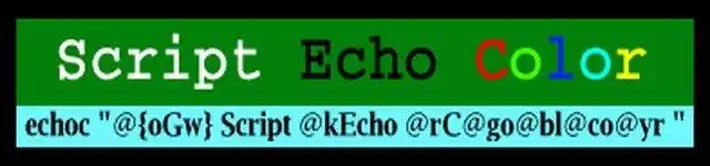 قم بتنزيل أداة الويب أو تطبيق الويب Script Echo Color