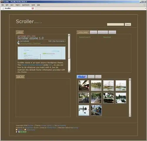 Unduh alat web atau Penggulir aplikasi web: Tema Wordpress