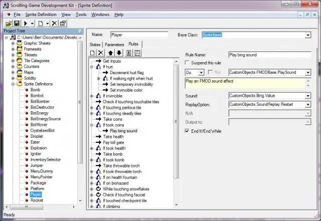 Download de webtool of webapp Scrolling Game Development Kit 2 om online onder Linux te draaien