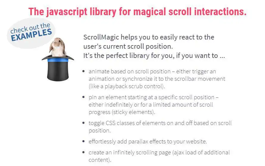 Download web tool or web app ScrollMagic