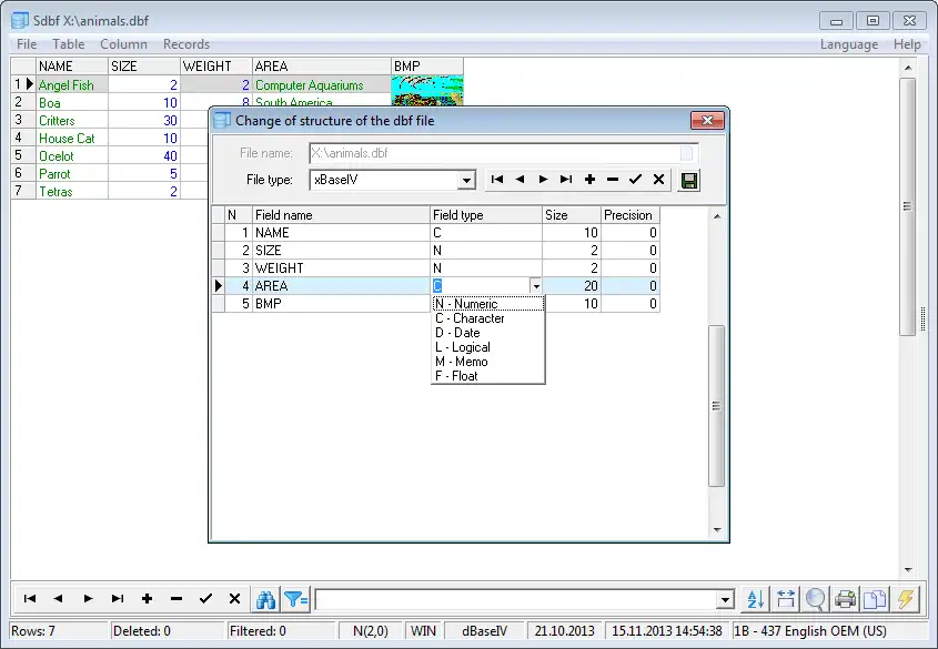 Descargar herramienta web o aplicación web Sdbf