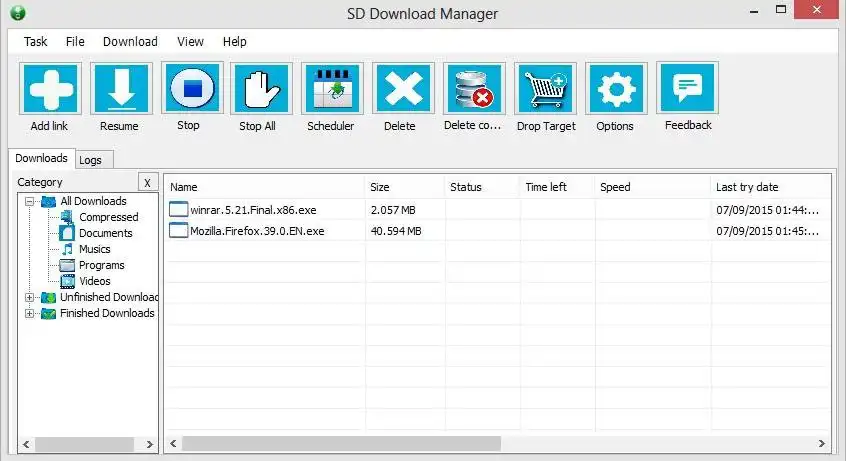 قم بتنزيل أداة الويب أو تطبيق الويب SD Download Manager