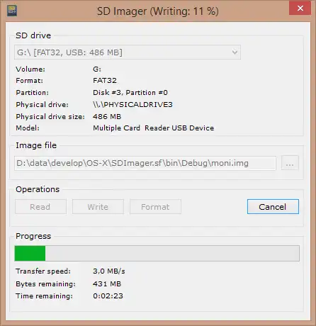 Download web tool or web app SD Imager