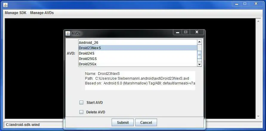 Download web tool or web app SDK Manager