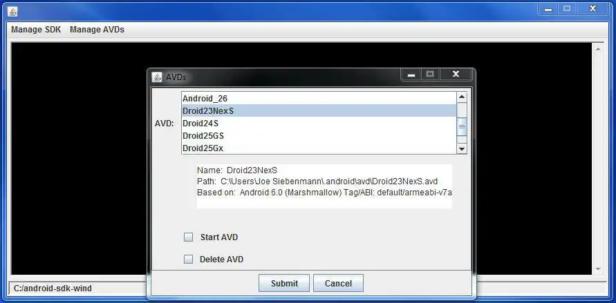 Mag-download ng web tool o web app SDK Manager