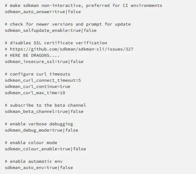 웹 도구 또는 웹 앱 SDKMAN을 다운로드하십시오! CLI