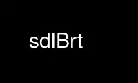 Run sdlBrt in OnWorks free hosting provider over Ubuntu Online, Fedora Online, Windows online emulator or MAC OS online emulator